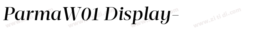 ParmaW01 Display字体转换